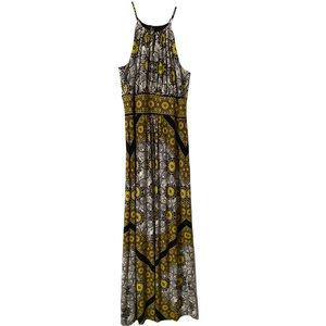 London Style Floral Mandala Maxi Dress Size 8